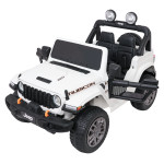 Elektrické autíčko Jeep Wrangler Rubicon Lift 4x4, 24V - biele